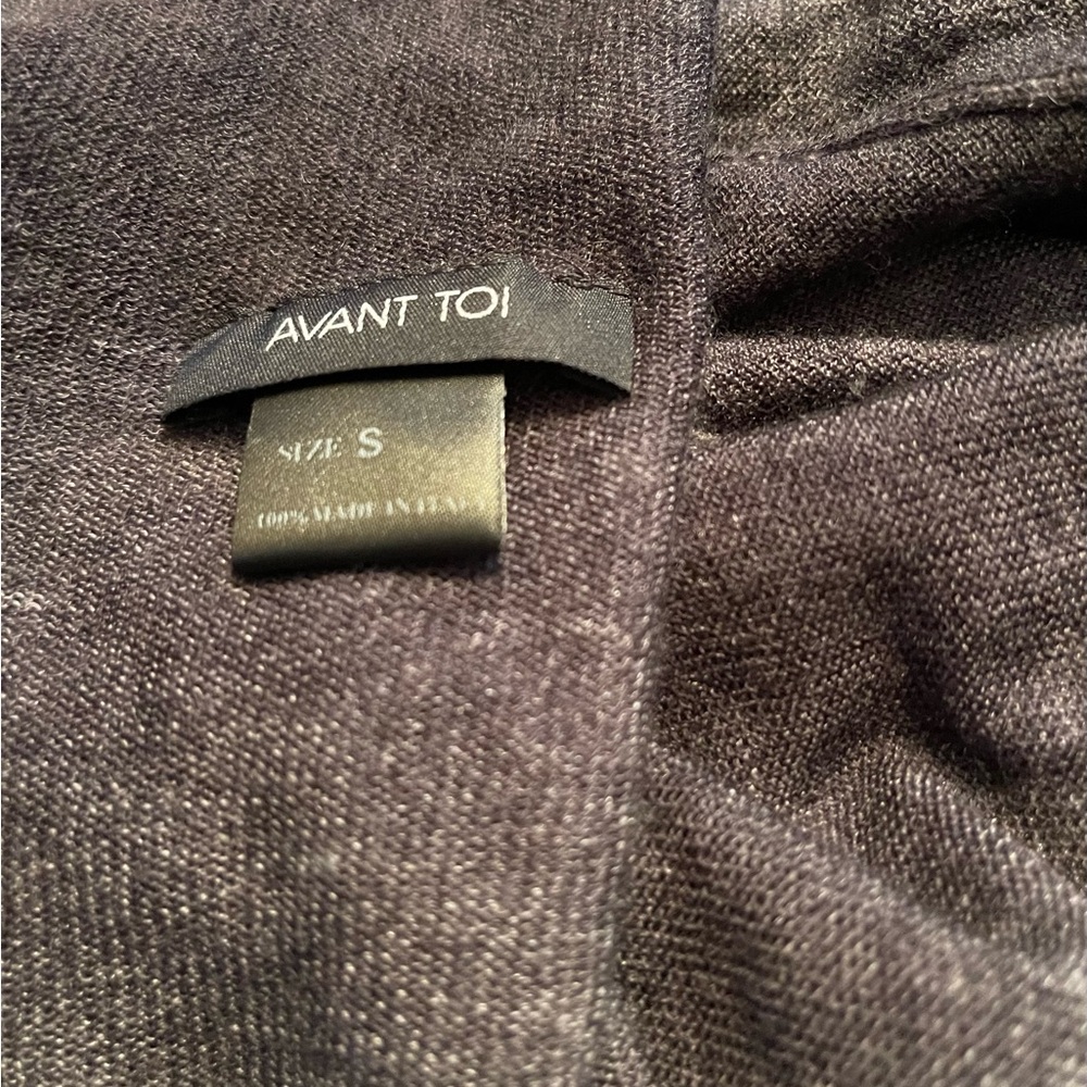 Avant Toi Cashmere Silk Floral Grey  Turtleneck S - Picture 7 of 9